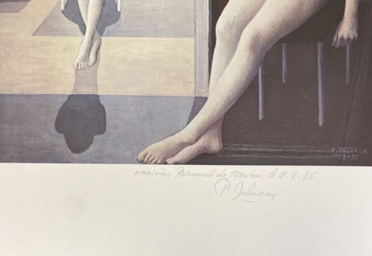 Paul DELVAUX (1897-1994) - Femmes nues assises aux colonnes corinthiennes - Lit…