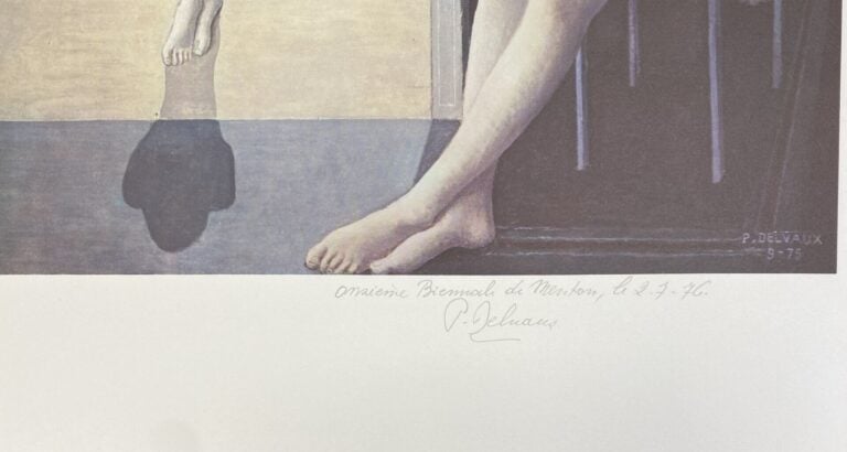 Paul DELVAUX (1897-1994) - Femmes nues assises aux colonnes corinthiennes - Lit…