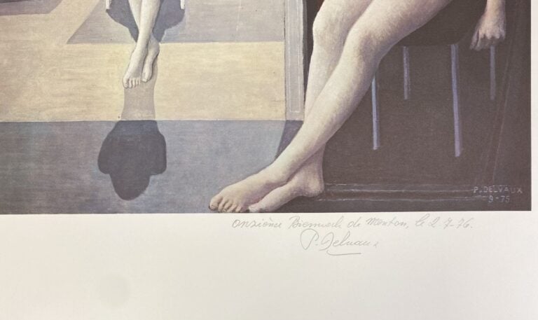 Paul DELVAUX (1897-1994) - Femmes nues assises aux colonnes corinthiennes - Lit…