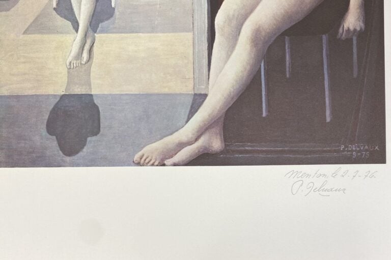 Paul DELVAUX (1897-1994) - Femmes nues assises aux colonnes corinthiennes - Lit…