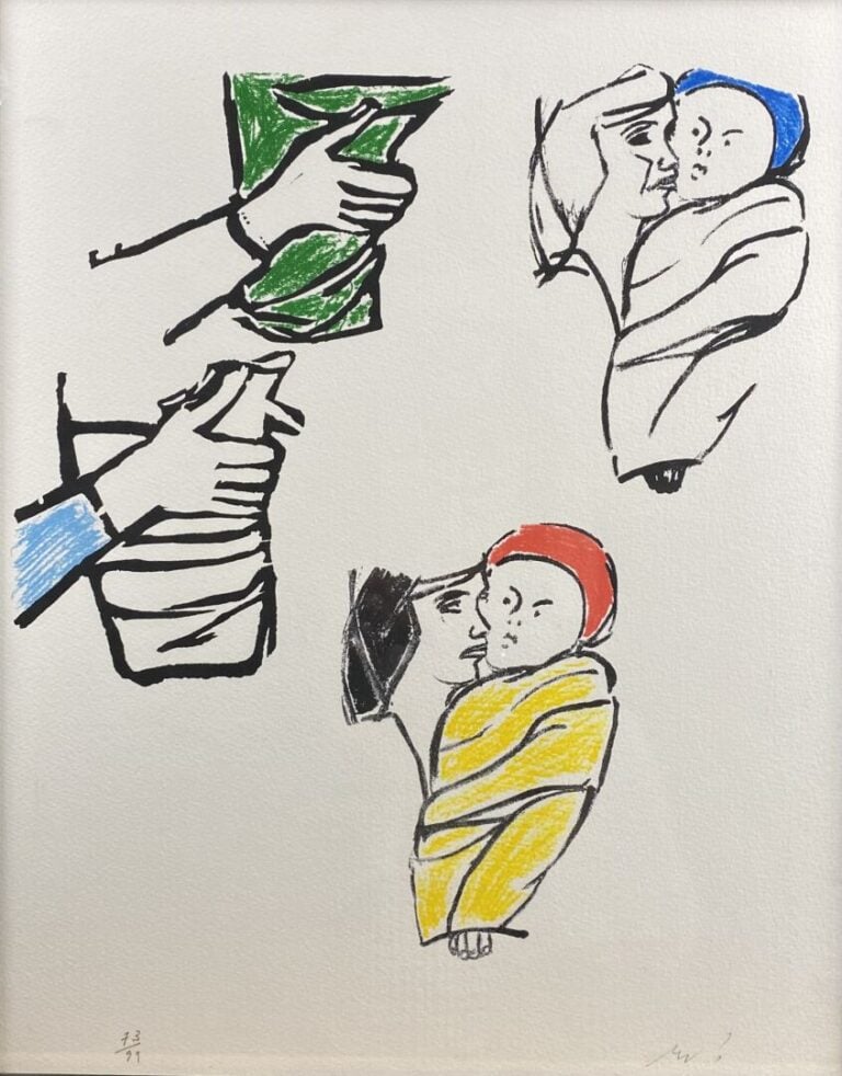 Pierre BURAGLIO (1939) - Sans titre - Sérigraphie sur papier Arches - Signé en…