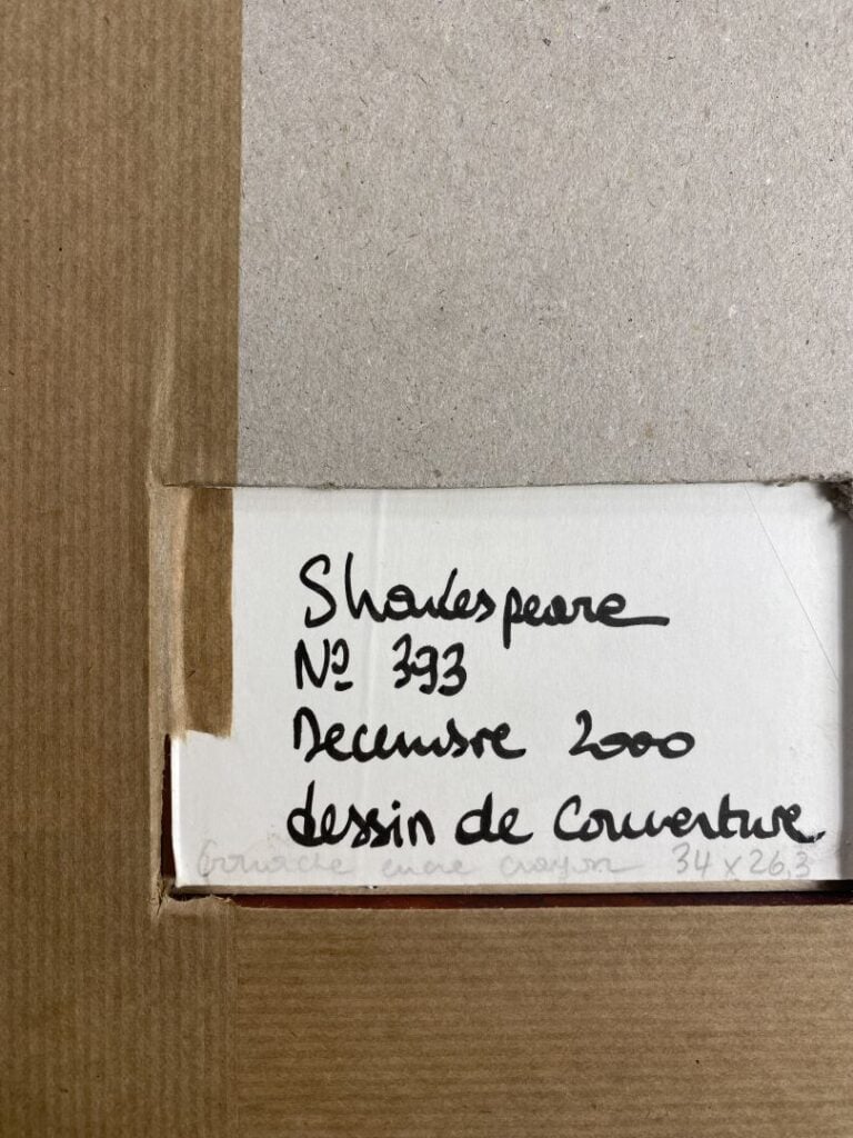 Raymond MORETTI (1931-2005) - Shakespeare, N°393, Décembre 2000 - Couverture de…