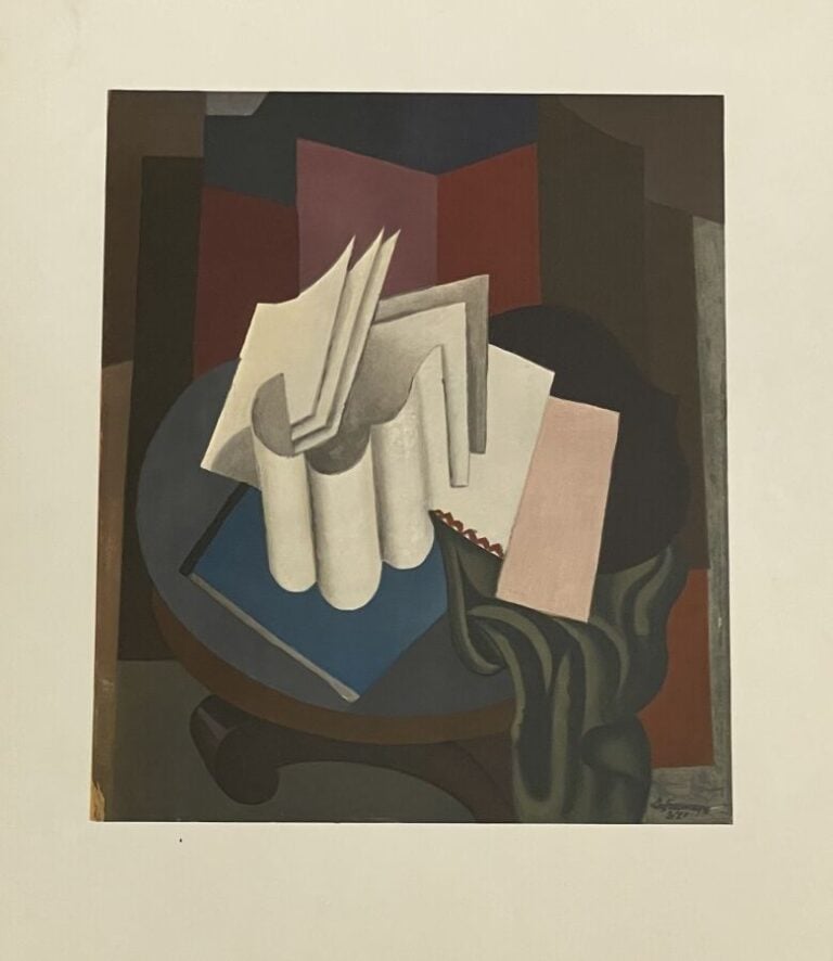 Roger de la FRESNAYE 1885-1925) d'après (01151) - Nature morte cubisante - Lith…