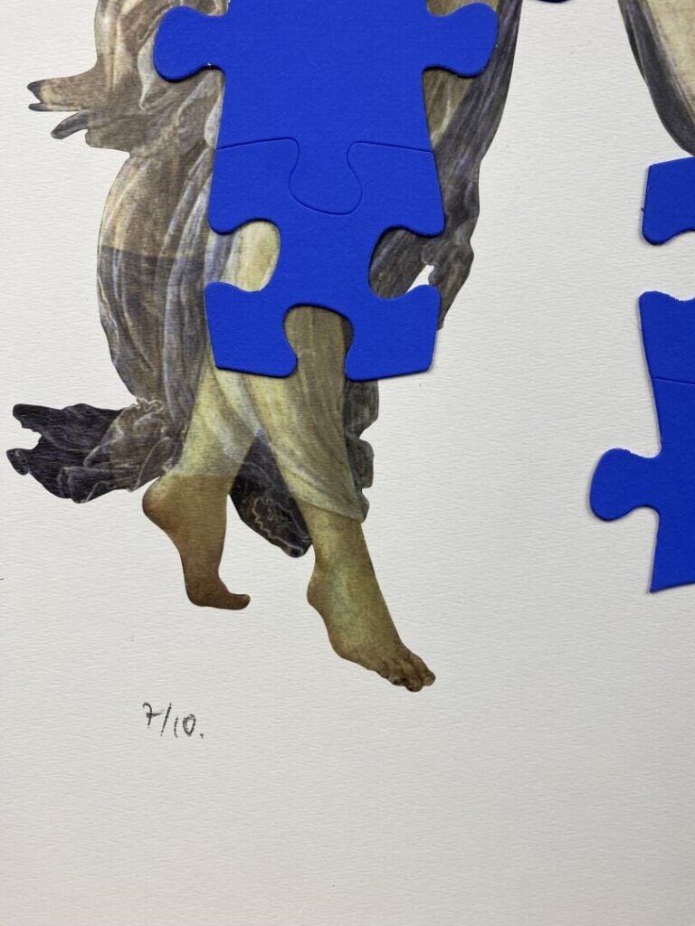 Sacha SOSNO (1937-2013) - Les trois grâces façon puzzle - Lithographie - Signée…