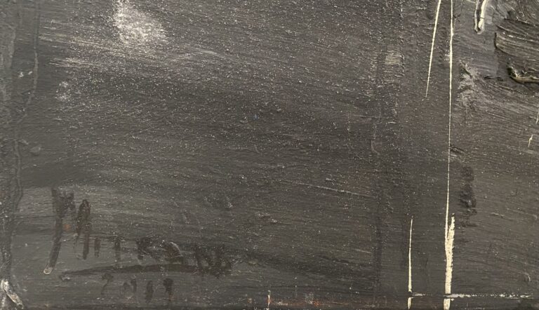 Serge MITRAN (1966) - Skull - Huile sur toile - Signée en bas à gauche - 162x 1…