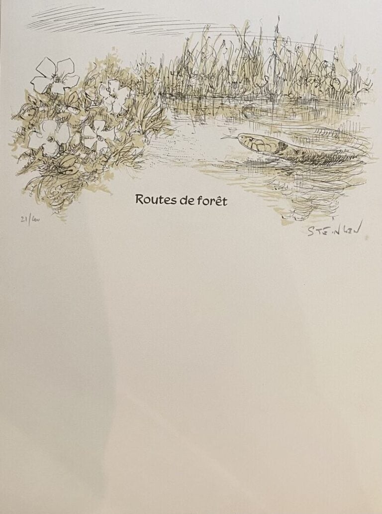 STEINLEN - Ensemble d'environ 15 lithographies comprenant : L'arbre citoyen, Fu…