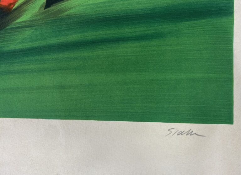 Victor SPAHN (1949) - Les joueurs de polo - Lithographie en couleurs - Signée e…