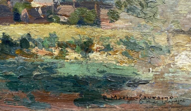 Charles MARTIN-SAUVAIGO (1881-1970) - Le Meux - Compiègne - Huile sur panneau -…