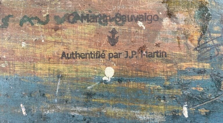 Charles MARTIN-SAUVAIGO (1881-1970) - Oliviers - Huile sur toile marouflée sur…