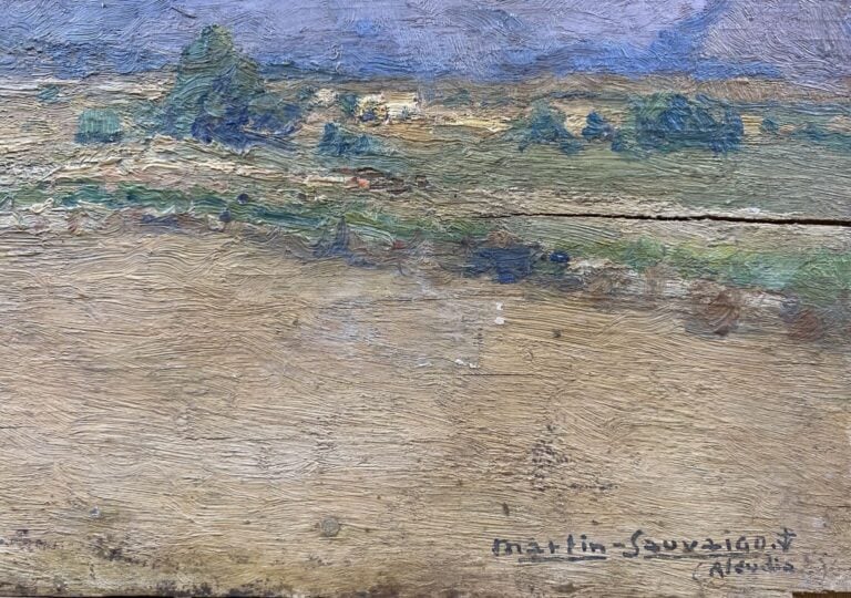 Charles MARTIN-SAUVAIGO (1881-1970) - Paysage d'Alcudia (Majorque) - Huile sur…