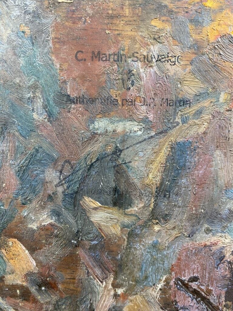 Charles MARTIN-SAUVAIGO (1881-1970) - Vue de bord de mer - Huile sur panneau -…