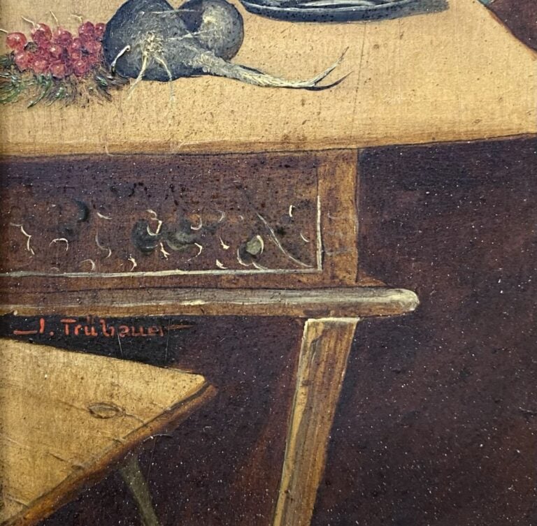 Ecole du XIXe siècle, dans le gout de TENIERS - Le repas du religieux - Huile s…