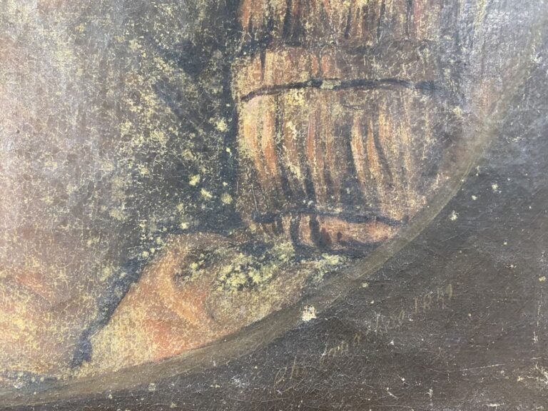Ecole du XIXe siècle - Deux portraits de femme - Huiles sur toile - 61 x 53 cm…