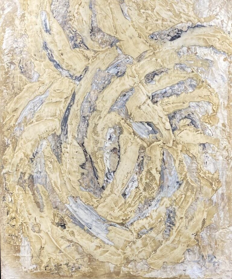 Ecole du XXe siècle - Composition - Huile sur toile - 50 x 71 cm - (peinture cr…