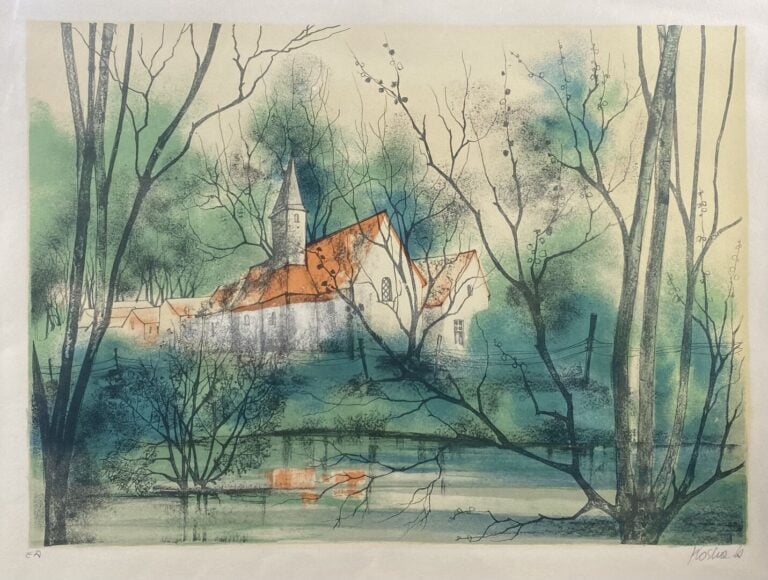 Ecole du XXe siècle - Ensemble de deux panneaux formant composition florale sur…