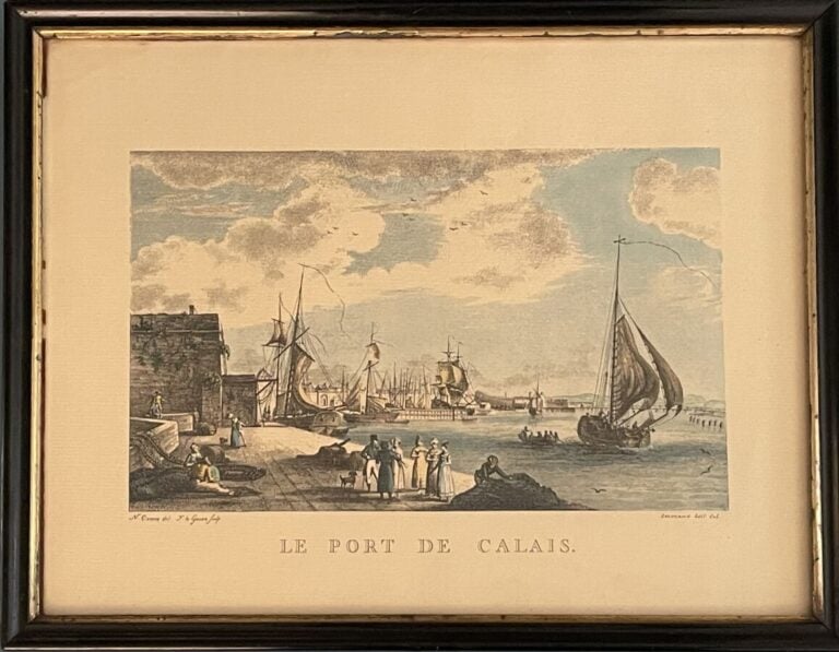 Ensemble de quatre gravures : - Gravure Religieuse 27.5 x 21.5 cm - "Ruines de…