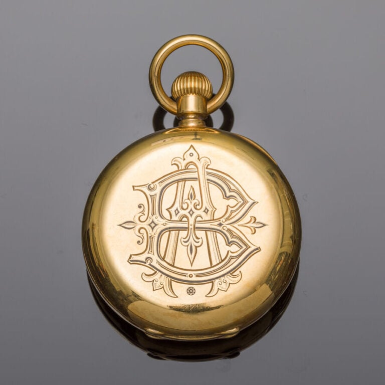 JM BADOLLET & CO - MONTRE de POCHE savonnette dite « à l'anglaise », en or jaun…