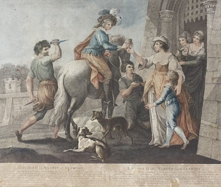 Lot de gravures encadrées dont scènes galantes, cavaliers, etc, et divers