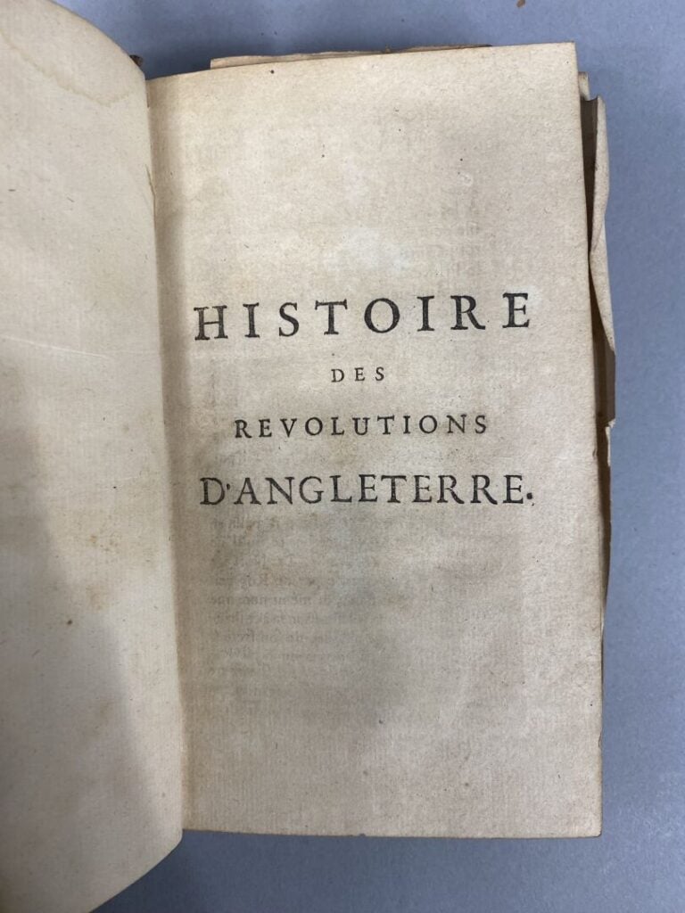 ORLEANS (R.P. Pierre-Joseph d'). - Histoire des Révolutions d'Angleterre, depui…