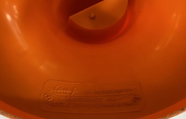 STAMP - Paire de tabourets "Tam-Tam" en plastique orange - H : 45 cm - (en l'ét…