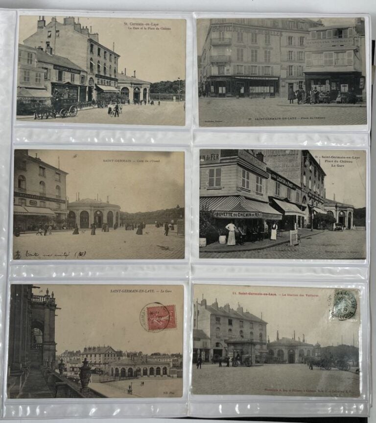 Album d'environ 600 cartes postales sur Saint Germain en Laye