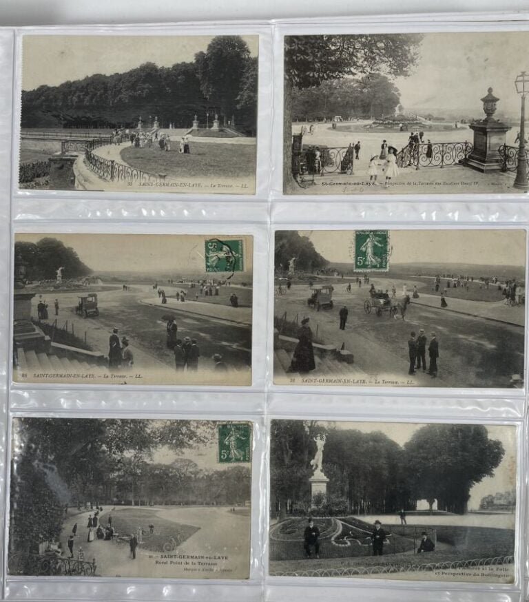 Album d'environ 600 cartes postales sur Saint Germain en Laye