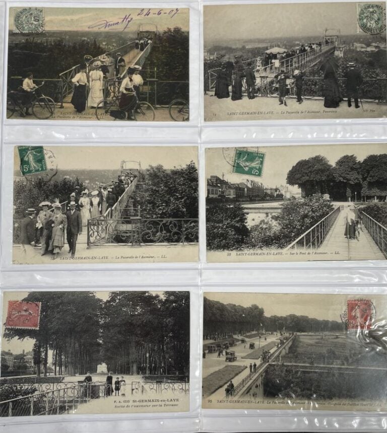 Album d'environ 600 cartes postales sur Saint Germain en Laye