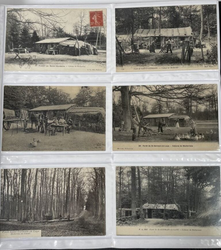 Album d'environ 600 cartes postales sur Saint Germain en Laye