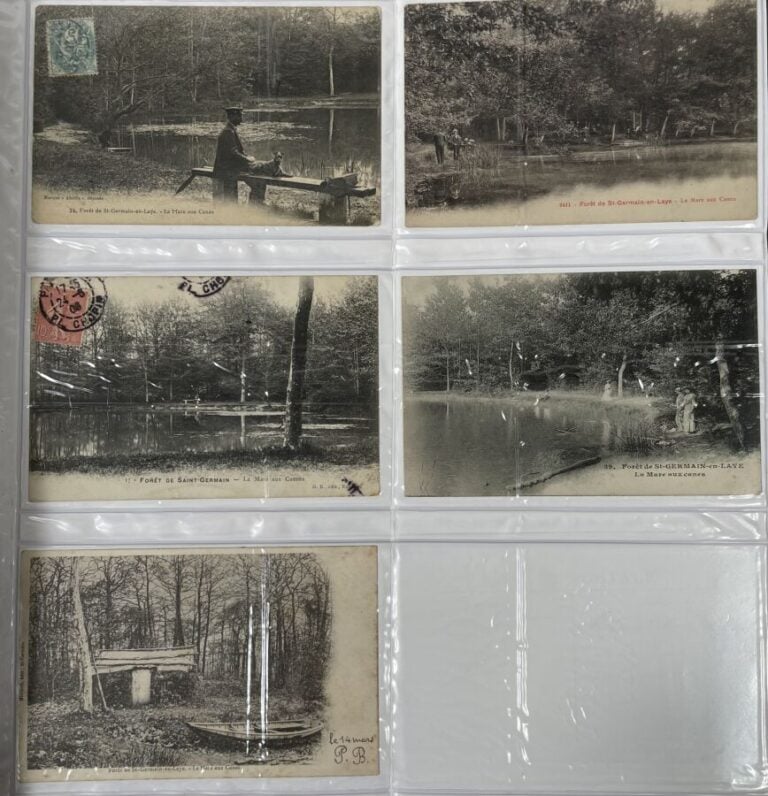 Album d'environ 600 cartes postales sur Saint Germain en Laye