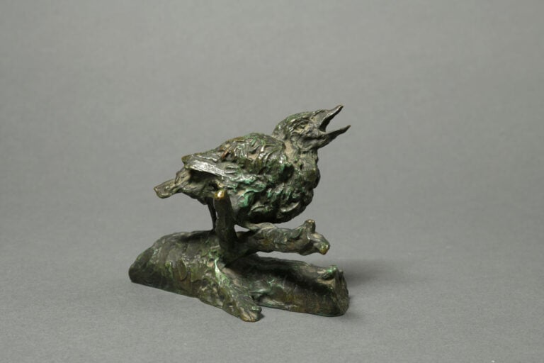 Ary Jean Léon BITTER (1883-1973) - Oiseau branché - Epreuve en bronze à patine…