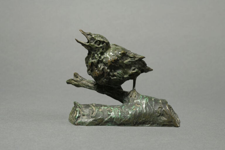Ary Jean Léon BITTER (1883-1973) - Oiseau branché - Epreuve en bronze à patine…
