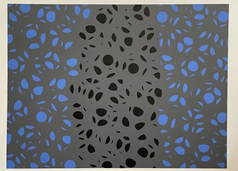 Composition bleu noir - Acrylique sur toile - 145 x 114 cm