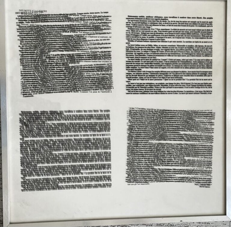 Des mots à la lettre : interférence , 4 janvier 1980 - 4 Textes en quinconce im…
