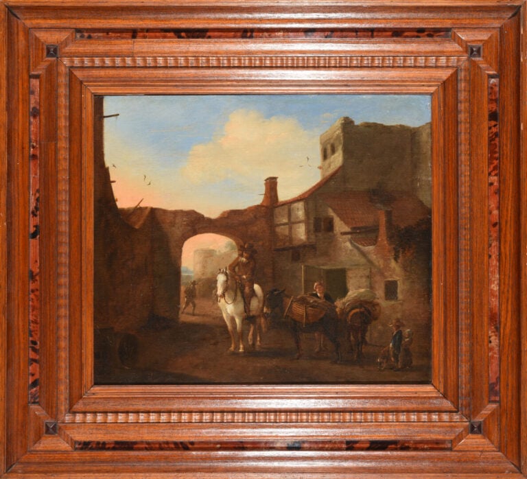 Ecole HOLLANDAISE du XVIIème siècle, entourage de Philips WOUWERMANS - Cavalier…