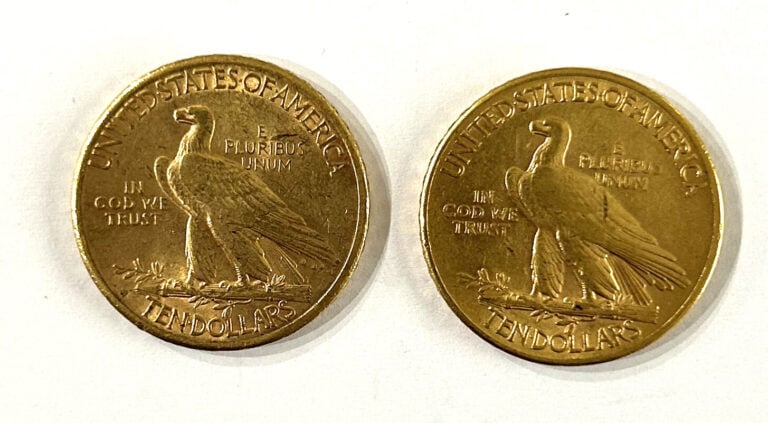 Etats-Unis - - Lot de deux 10 Dollars 1910 et 1912 - A : Tête d'indien à gauche…