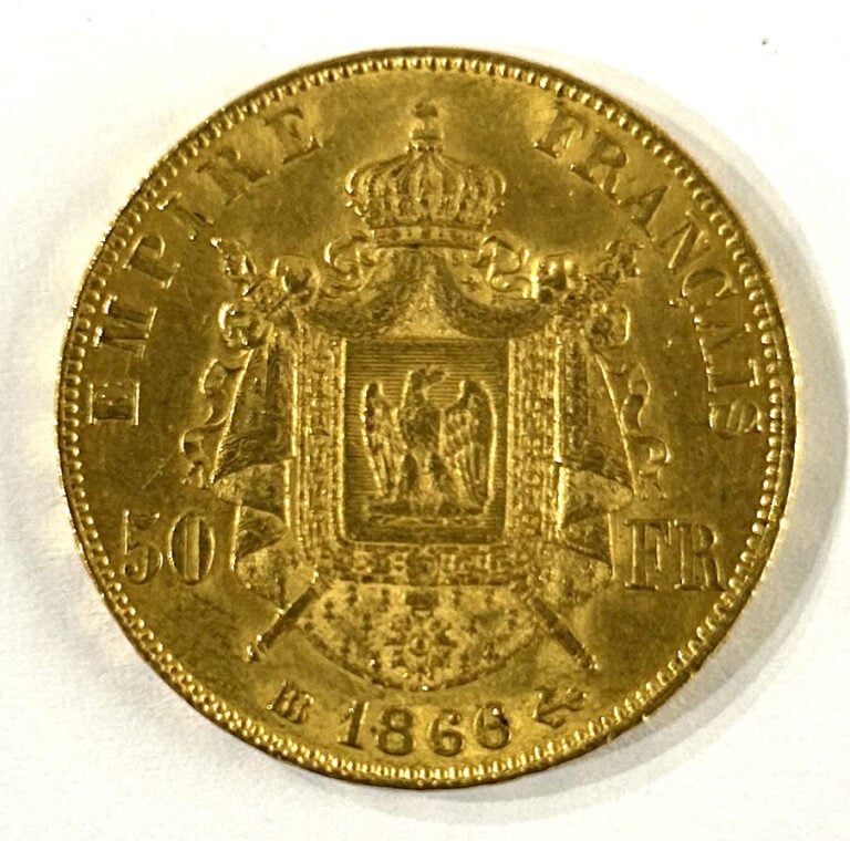 France - Napoléon III (1852-1870) - 50 Francs 1866 BB (Strasbourg) - A : Tête l…