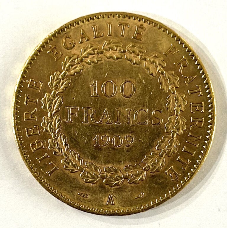 France - Troisième République (1870-1940) - 100 Francs 1909 A (Paris - A : Géni…