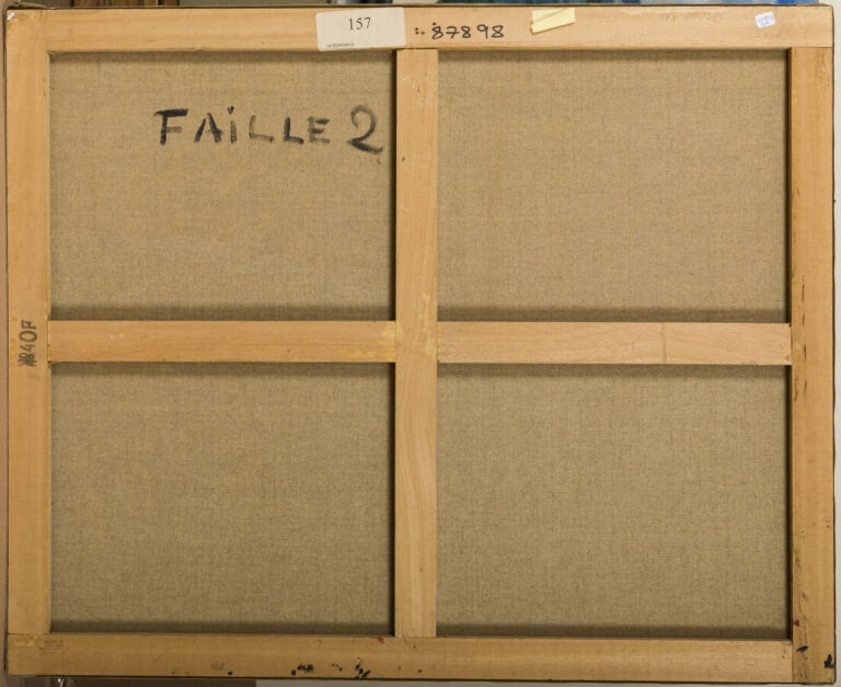 Hector LEUCK (1936-) - Faille ,1986 - Acrylique sur toile, signée et datée en b…