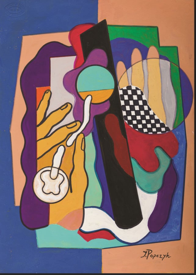 Janusz Andrzej RESZKA (1952- ) - Composition aux mains dans le style de Georges…
