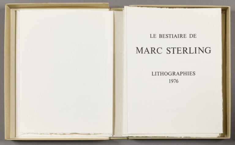 MARC STERLING - Le bestiaire de Marc Sterling. Lithographies 1976, - Michelle S…