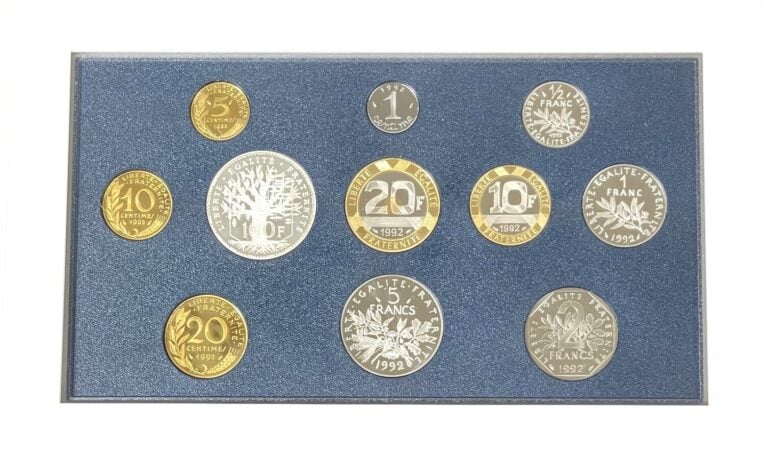 MONNAIE DE PARIS - Coffret " Série de pièces Françaises courantes 1992 - Qualit…