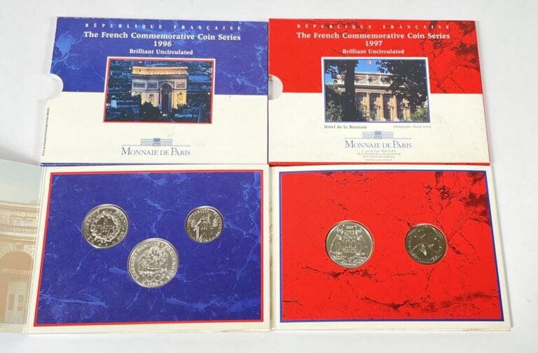 MONNAIE DE PARIS - Lot de deux coffrets "Série Commémorative Française" Brillan…