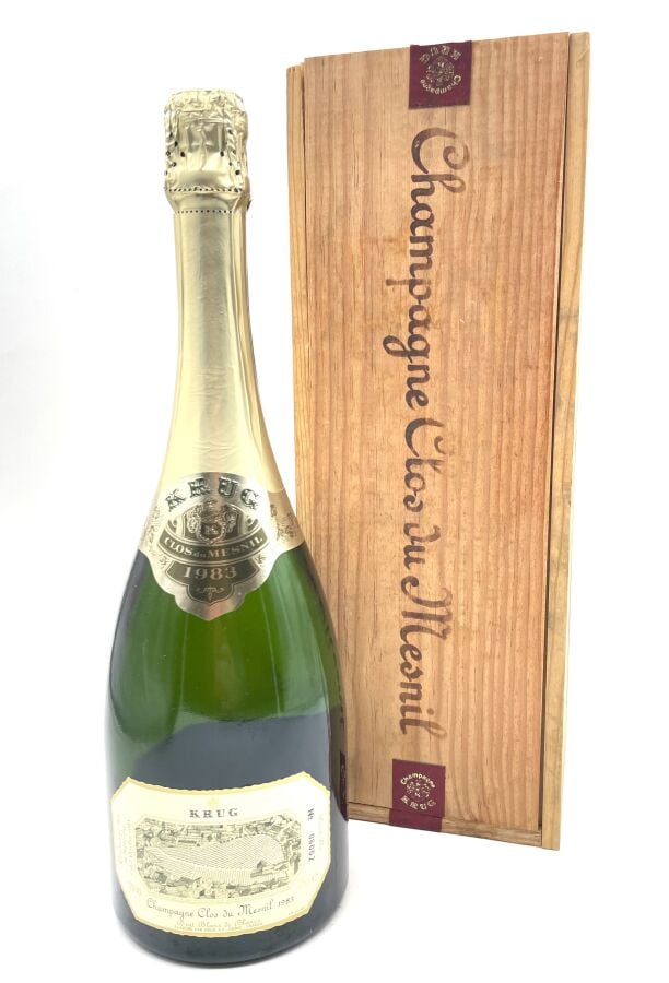 1 btlle CHAMPAGNE KRUG Clos du Mesnil1983 - - 1983, en coffret bois