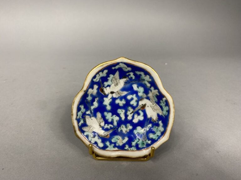 Chine du Sud / Vietnam - Ensemble de deux coupelles en porcelaine émaillée à dé…
