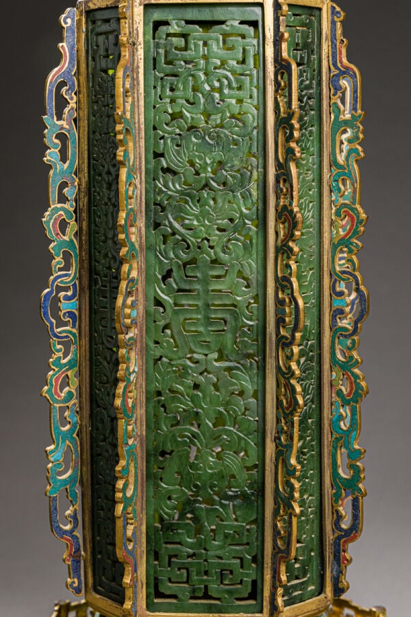 CHINE - Epoque QIANLONG (1736 - 1795) - Paire de pavillons à encens (xiang ting…