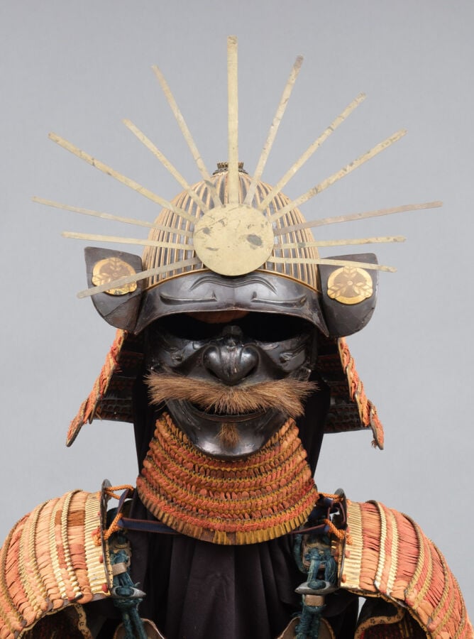 JAPON - XVIIIème -XIXème siècle - Armure dorée de la période Edo avec des cordo…