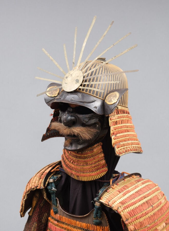 JAPON - XVIIIème -XIXème siècle - Armure dorée de la période Edo avec des cordo…