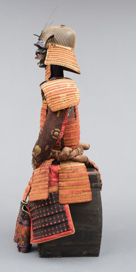 JAPON - XVIIIème -XIXème siècle - Armure dorée de la période Edo avec des cordo…