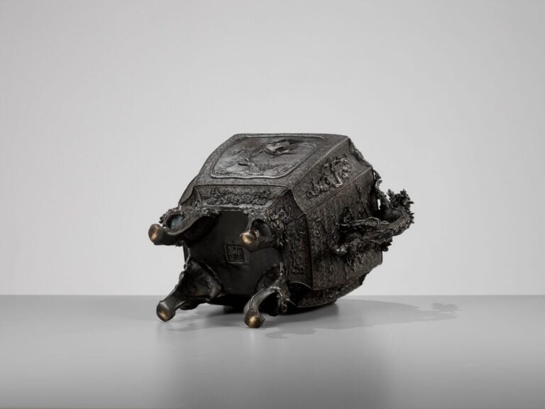 JAPON XVIIIème - XIXème siècle - Grand Koro (brûleur d'encens) en bronze de la…