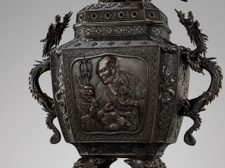 JAPON XVIIIème - XIXème siècle - Grand Koro (brûleur d'encens) en bronze de la…